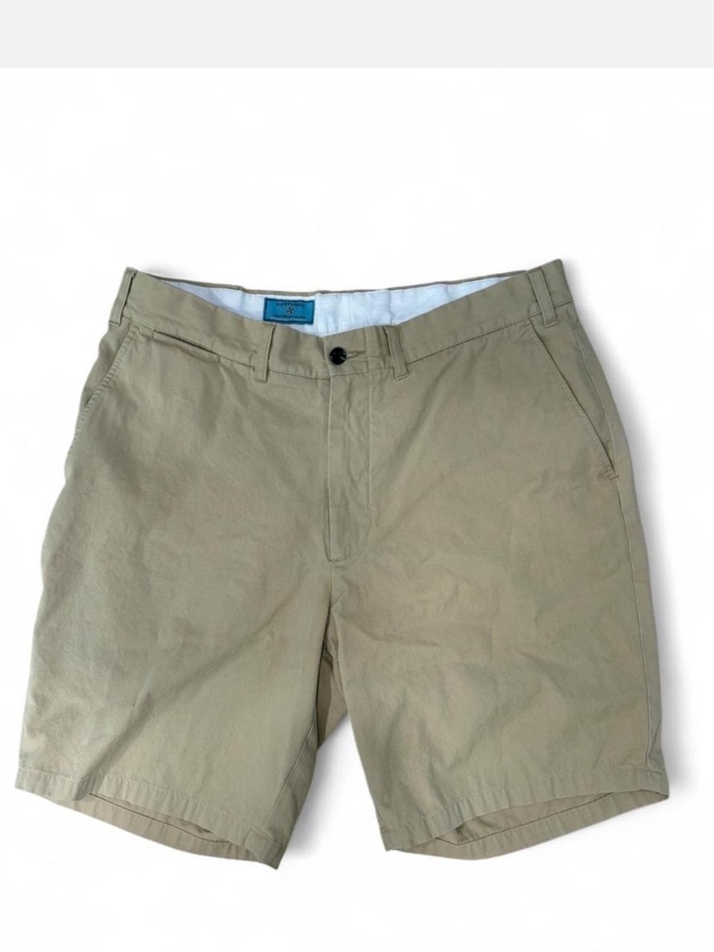 Castaway Men's Light Khaki Flat Front Shorts